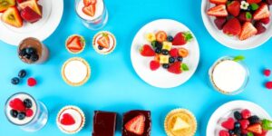 Mesa de sobremesas rápidas e deliciosas para qualquer ocasião.