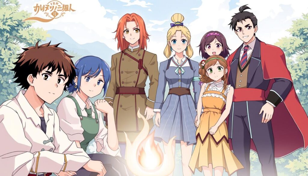 Imagem dos personagens principais da série