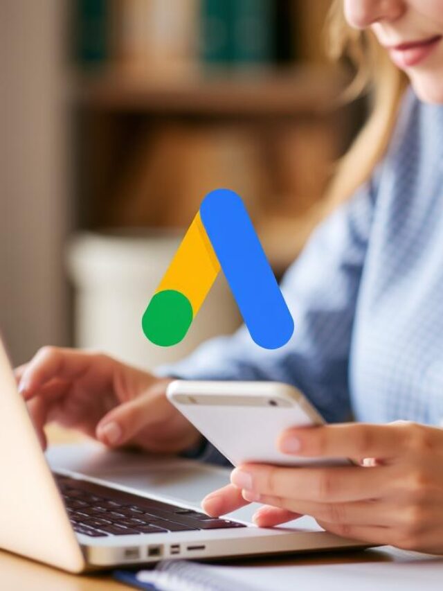 Imagem de uma pessoa iniciando uma campanha no Google Ads com um crédito inicial